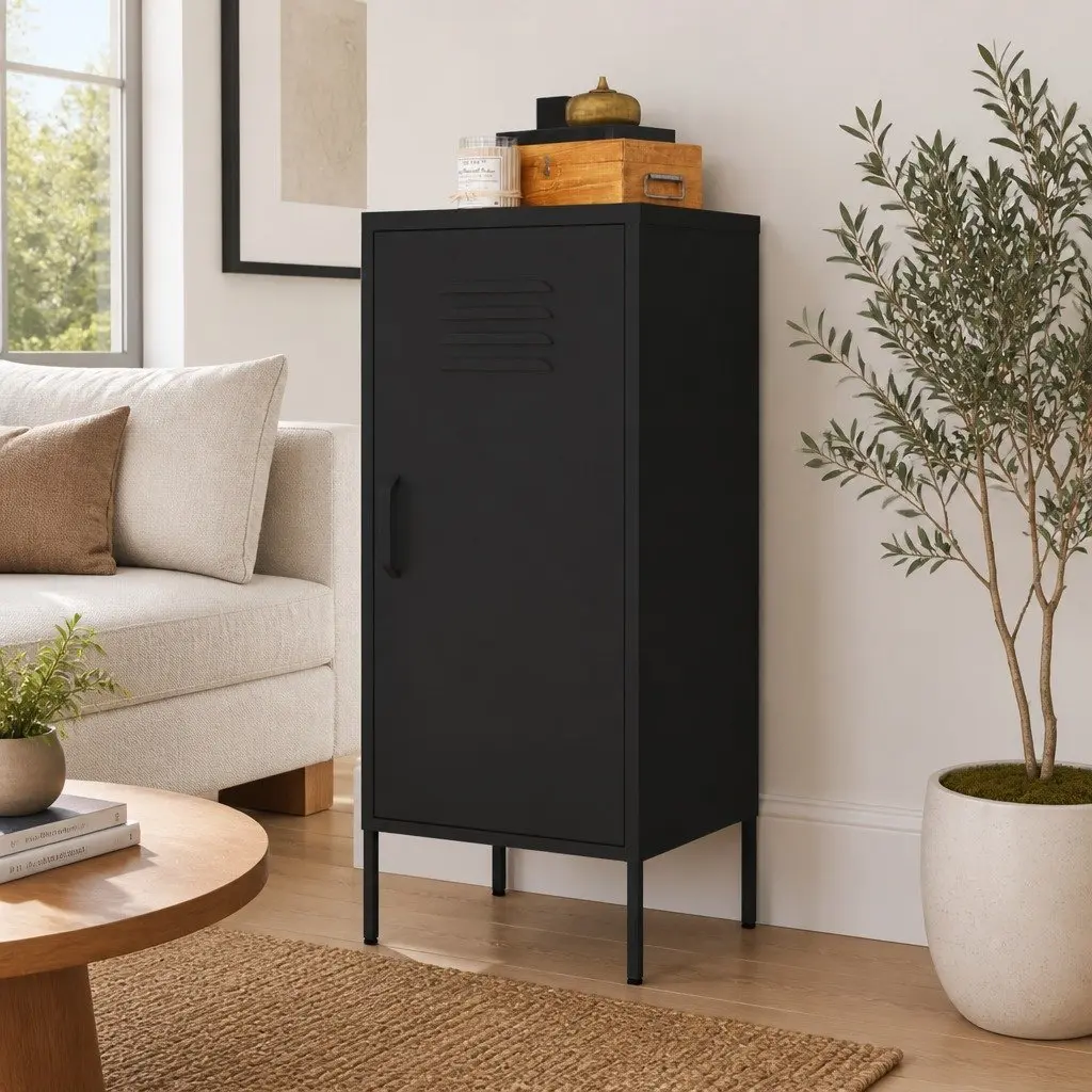 Steel Storage Cabinet for Home 42.5x35x101.5cm Adjustable Shelves