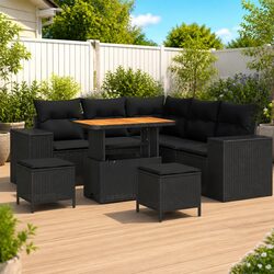 8-Piece Garden Sofa Set Specifications - Modular Design