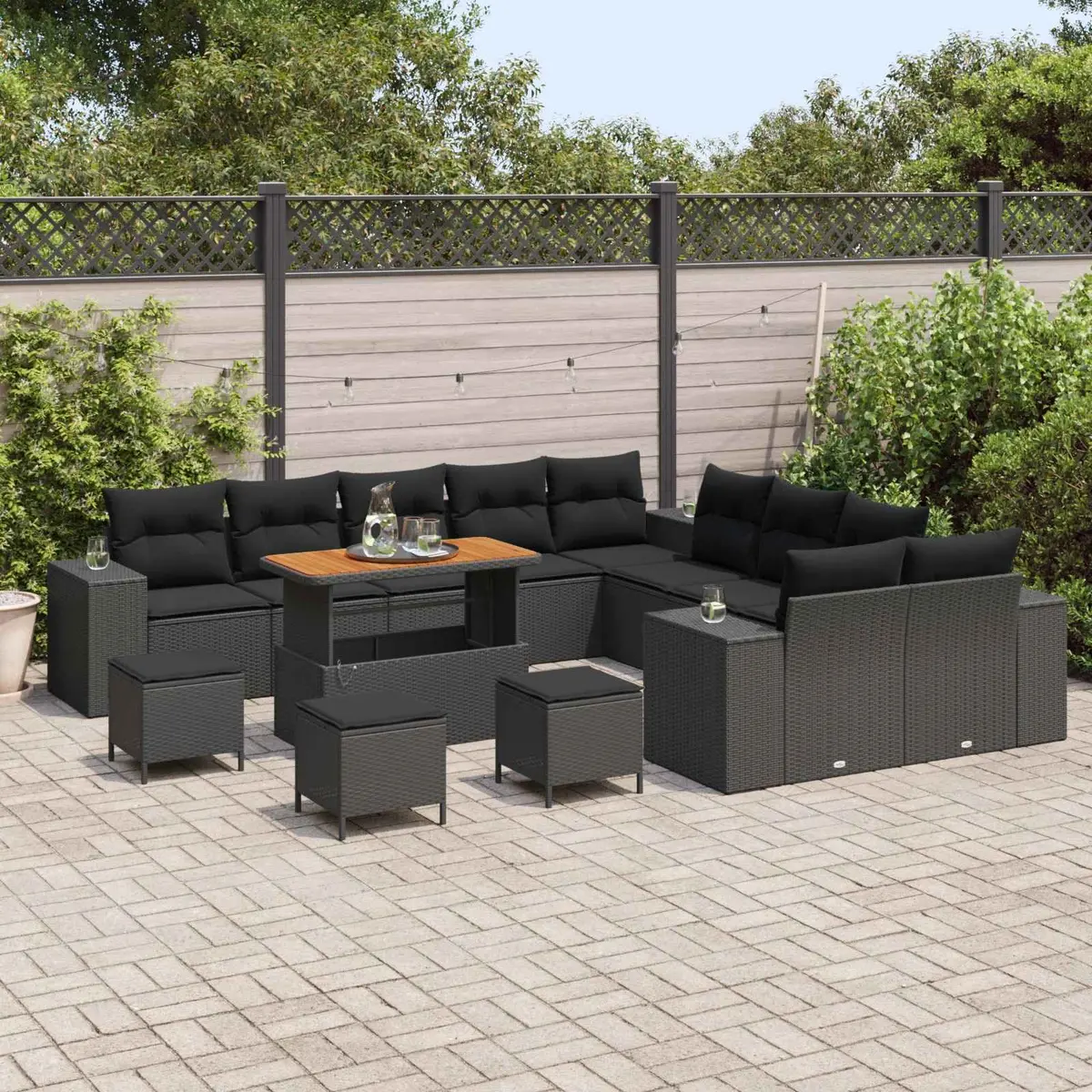 14-Piece Modular Outdoor Sofa Set
