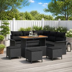 9-Piece Outdoor Garden Sofa Set Specifications and Features