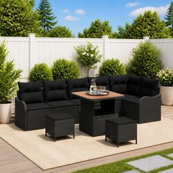 Specifications of 9-Piece Modern Patio Lounge Set