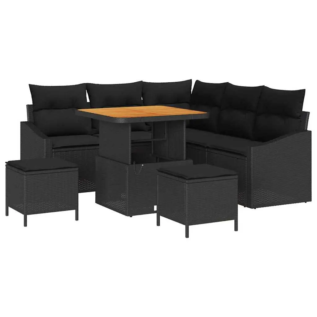 8 Piece Poly Rattan Sofa Set