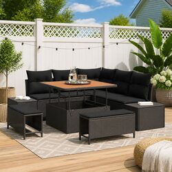 Specifications of 8-Piece Outdoor Garden Sofa Set
