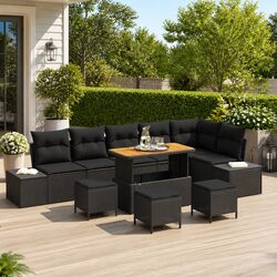 Garden Sofa Set 10 Pieces: Specs and Features