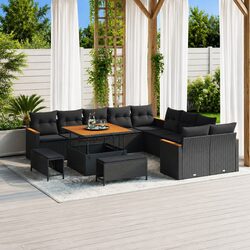 Modular 13-Piece Patio Lounge Set with Cushions
