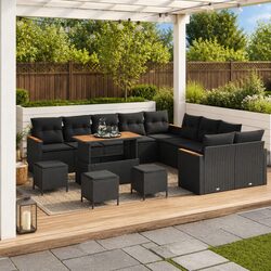 Specifications for Garden Sofa Set 14-Pieces - Black