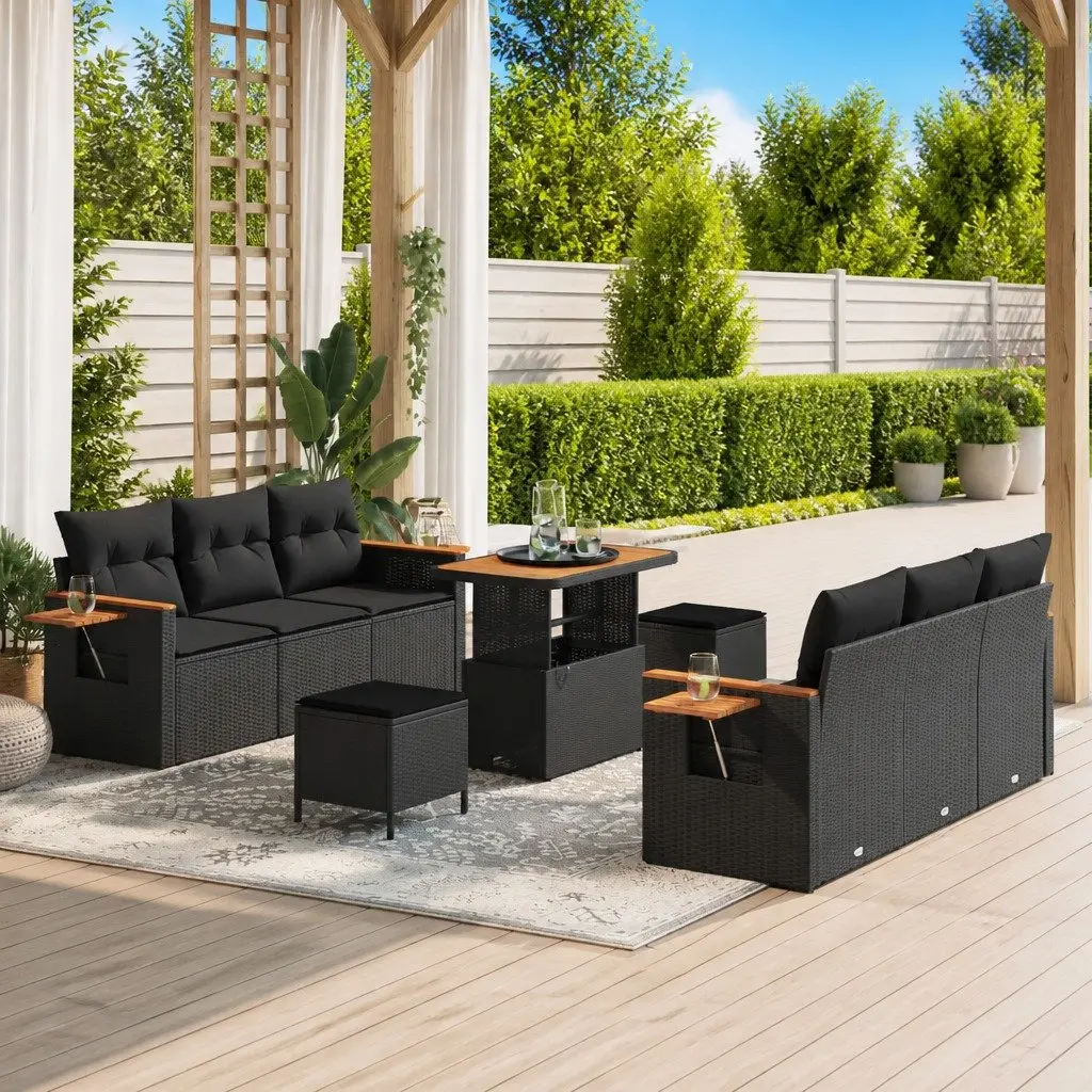9-Piece Modular Outdoor Sofa Set