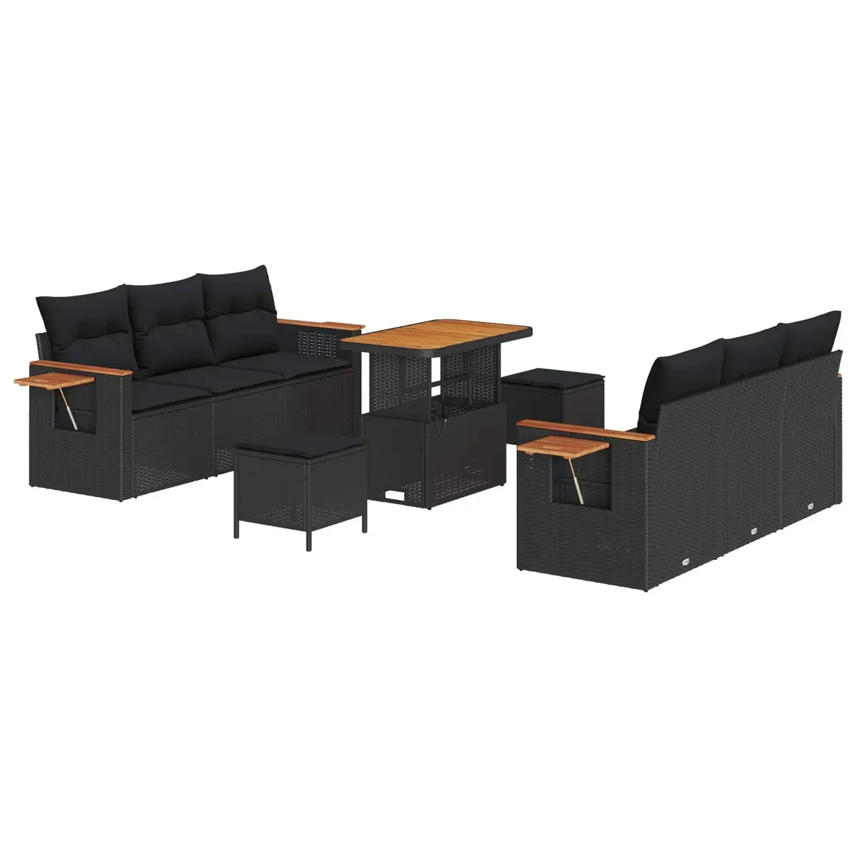 9-Piece Modular Outdoor Sofa Set