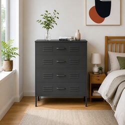 Specifications of Anthracite Chest of Drawers, 80x35x101.5cm