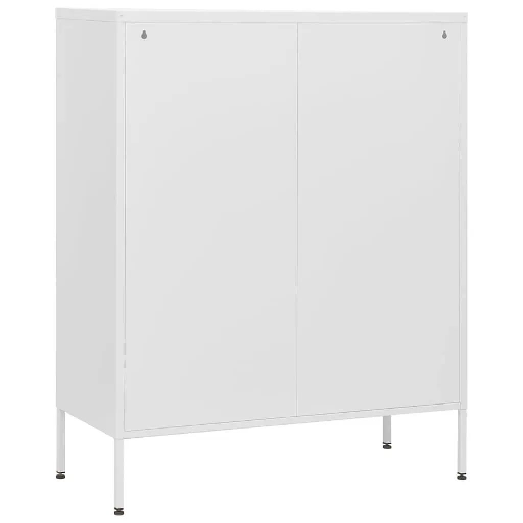 Chest of Drawers White Storage Cabinet Bedroom 80 x 35 x 101.5 cm