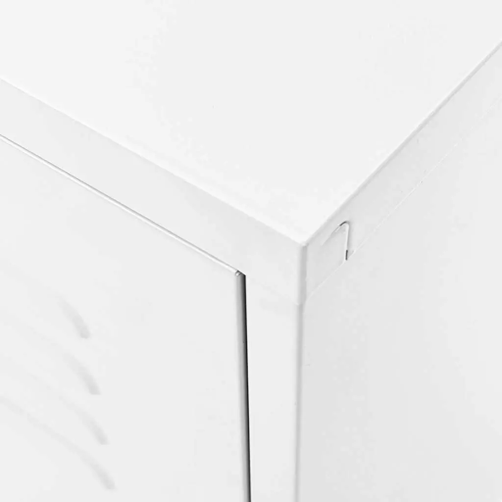 TV Cabinet White Living Room Storage Unit 105 x 35 x 50 cm