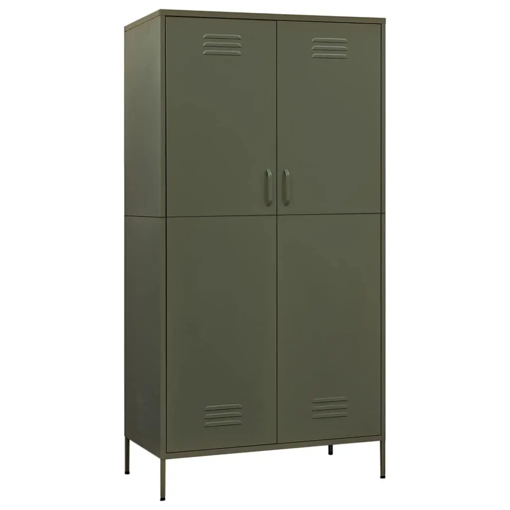 Steel Wardrobe Cupboard with Shelves