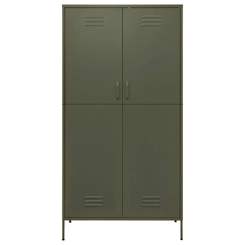 Steel Wardrobe Cupboard with Shelves