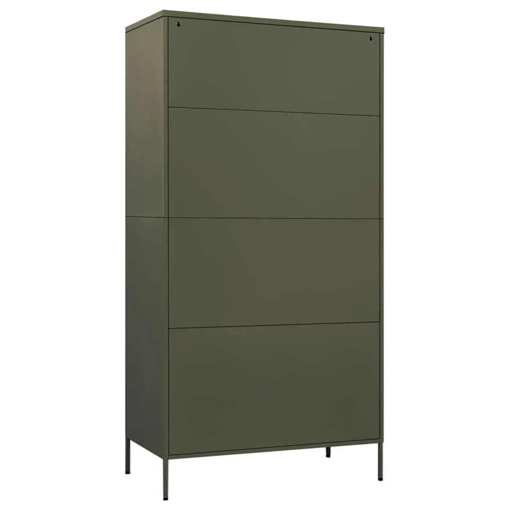 Steel Wardrobe Cupboard with Shelves