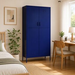 Specifications of the Blue Steel Wardrobe Cabinet
