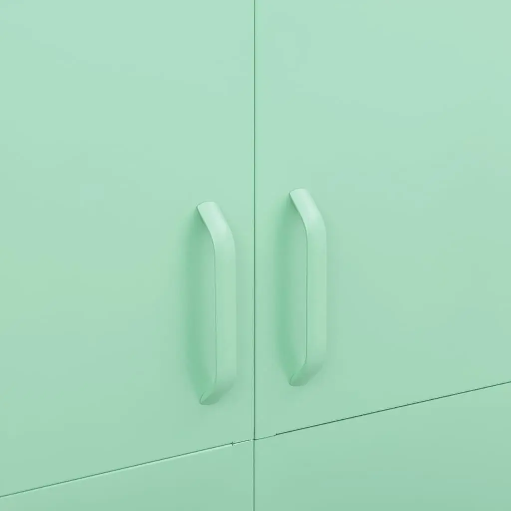 Wardrobe Cabinet Green 90x50x180cm Steel Storage Cupboard