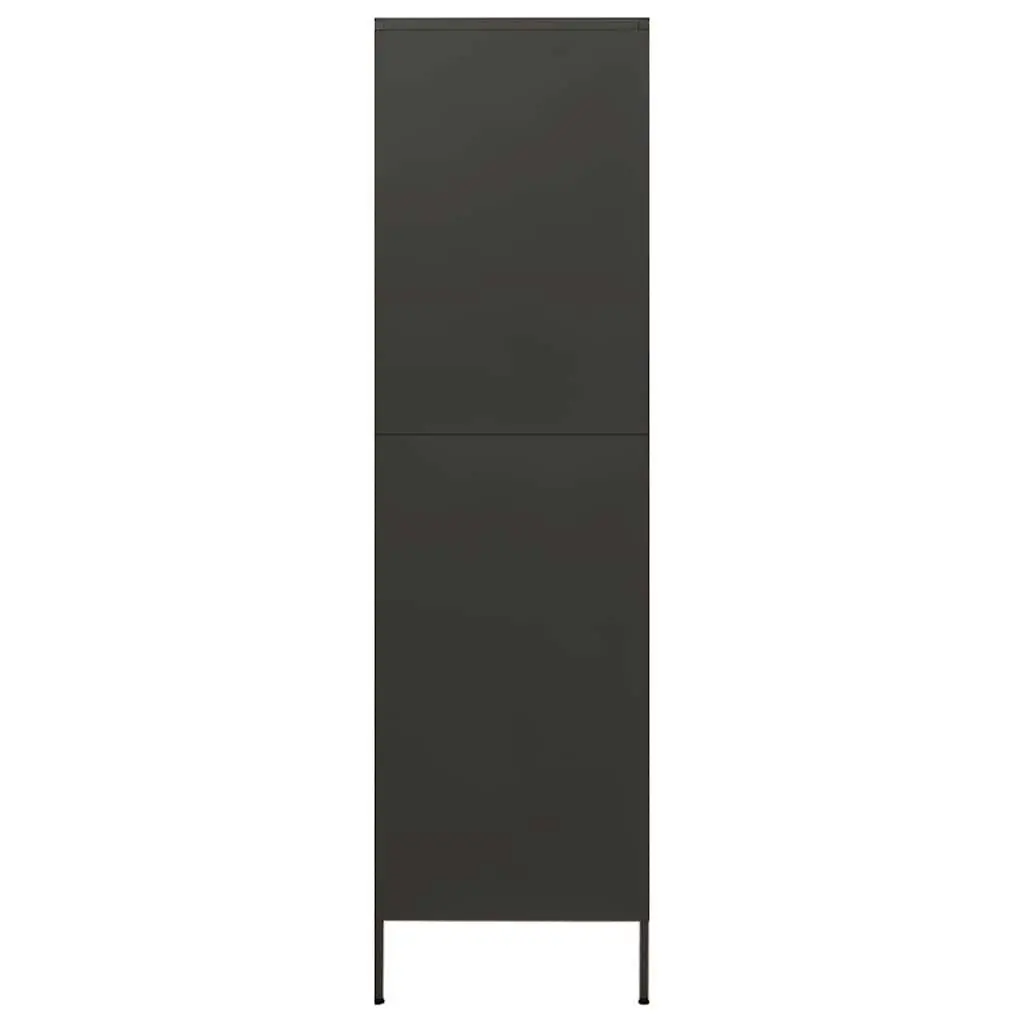 Anthracite Steel Storage Cabinet 90x50x180 cm