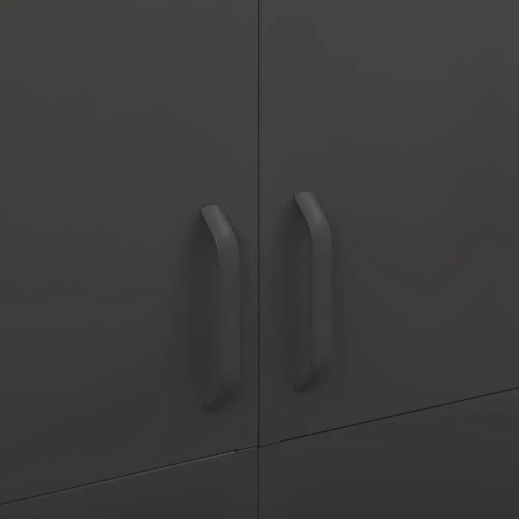 Anthracite Steel Storage Cabinet 90x50x180 cm