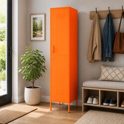 Steel Locker Cabinet: 35W x 46D x 180H cm with Locks