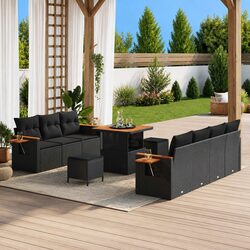Garden Sofa Set: 10-Piece Modular Outdoor Furniture