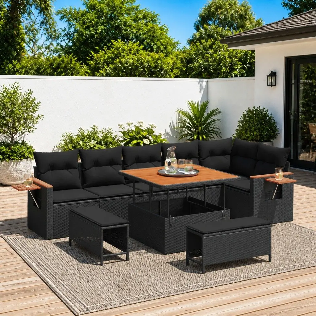 9-Piece Modular Outdoor Sofa Set