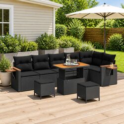 9-Piece Garden Sofa Set: Specs and Features Overview