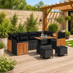 Detailed Specifications for 10-Piece Outdoor Sofa Set