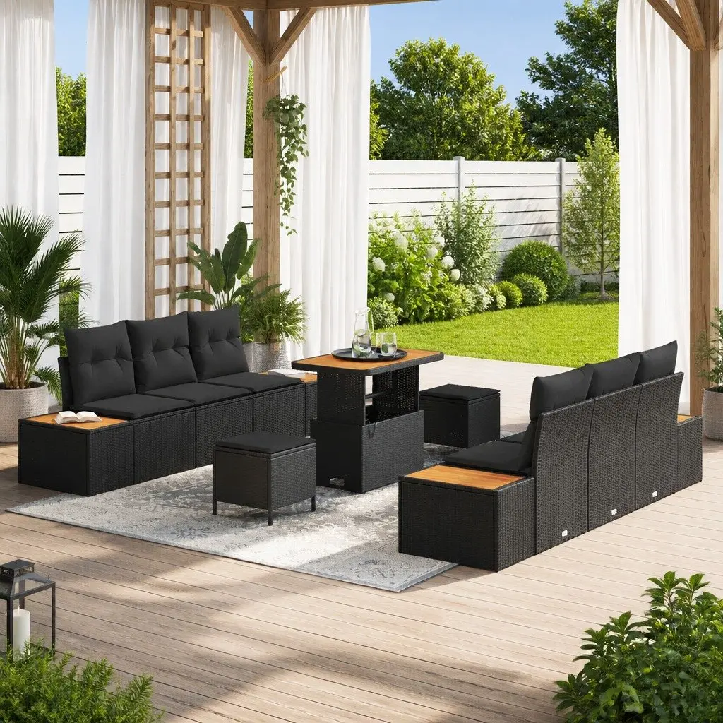 9-Piece Outdoor Garden Sofa Set