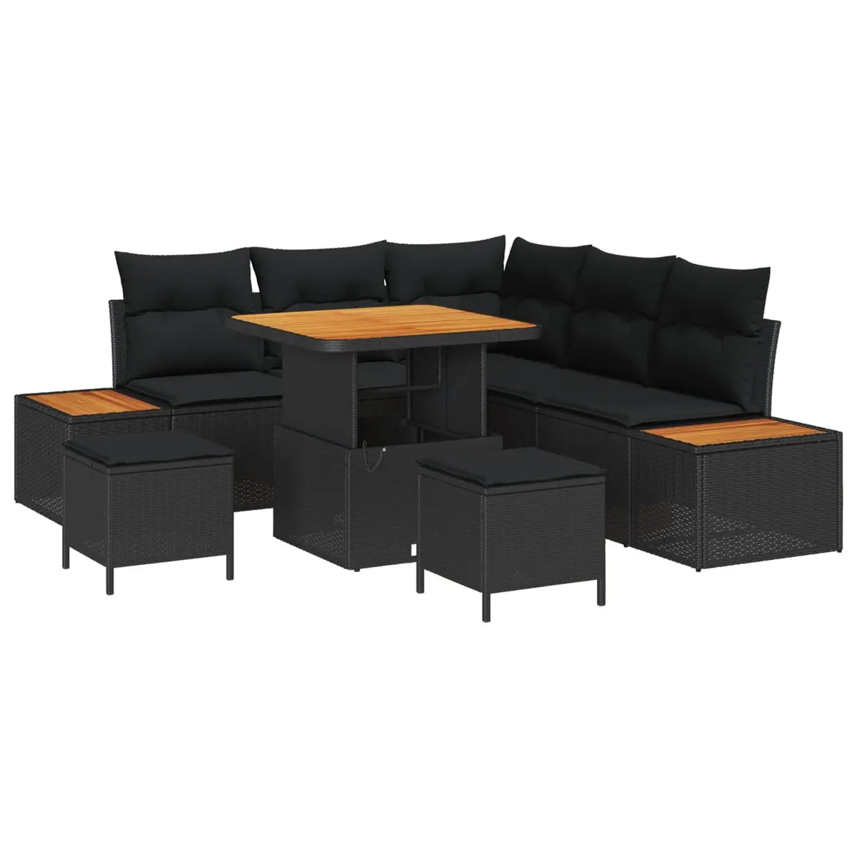 8-Piece Modular Outdoor Garden Sofa Set