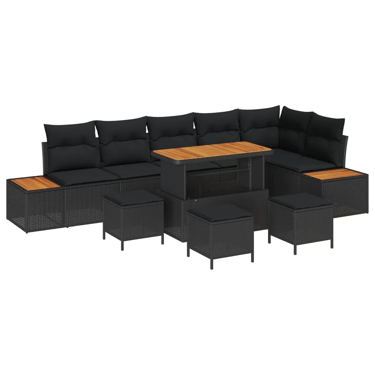 10 Piece Modular Garden Sofa Set