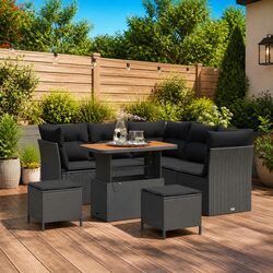 Detailed Specifications of 8-Piece Outdoor Sofa Set