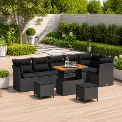 Garden Sofa Set Dimensions: 90 x 55 x 71 cm, 9 Pieces