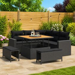 Specifications for 9-Piece Modular Garden Sofa Set