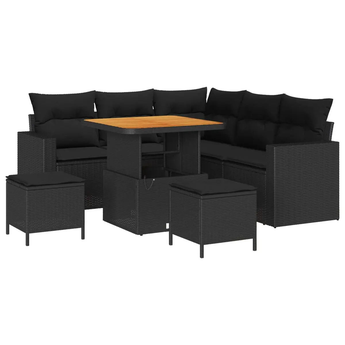 9-Piece Modular Outdoor Sofa Set