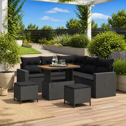 Garden Sofa Set - 9 Pieces of Durable Outdoor Seating