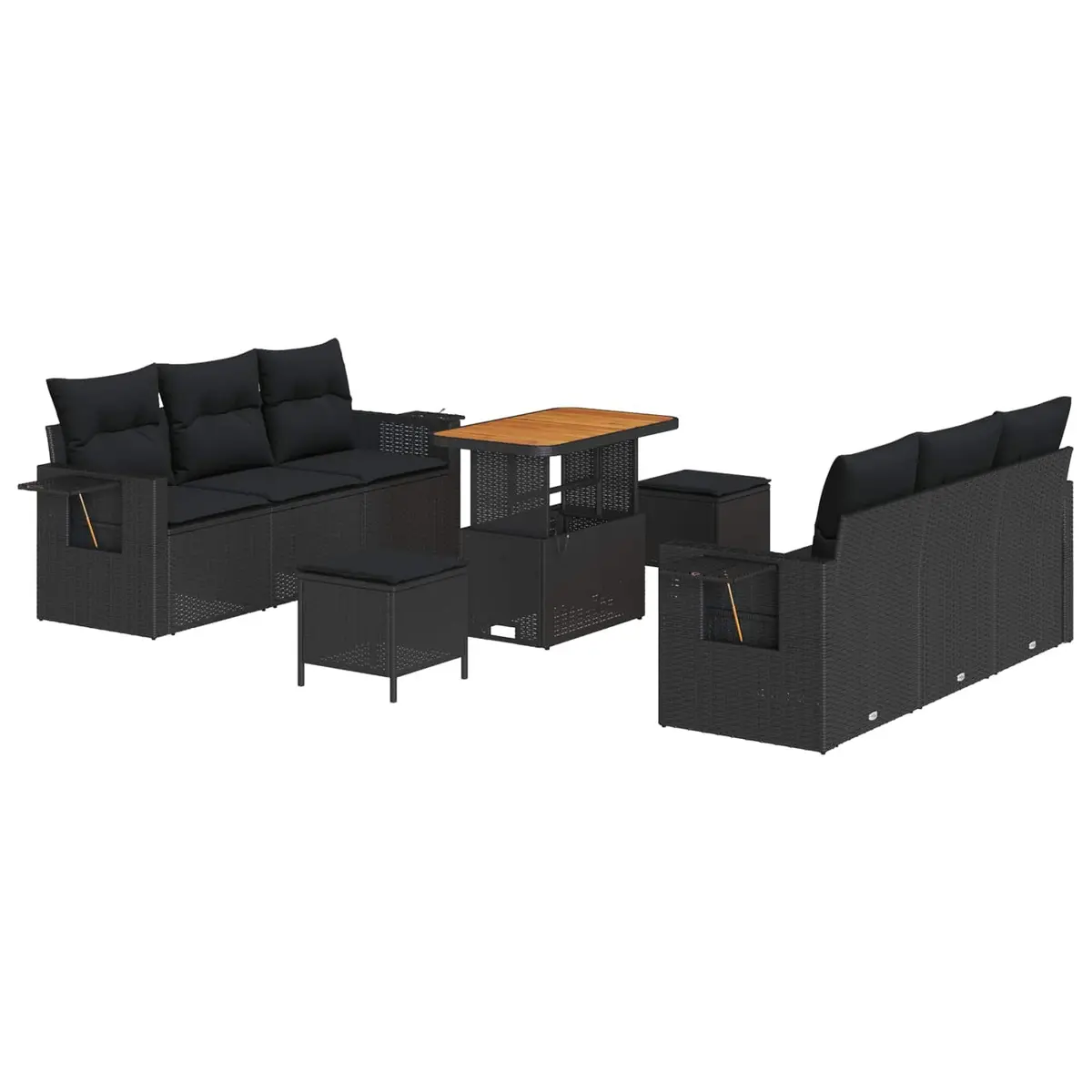 9-Piece Modular Garden Sofa Set