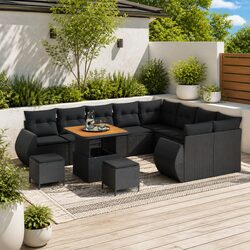 Specifications for 12-Piece Modular Garden Sofa Set