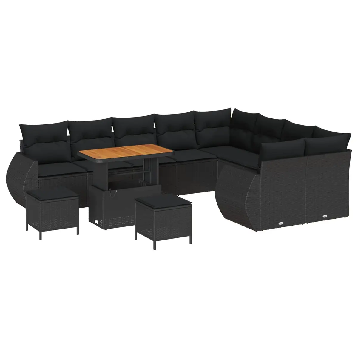 12 Piece Modular Outdoor Sofa Set