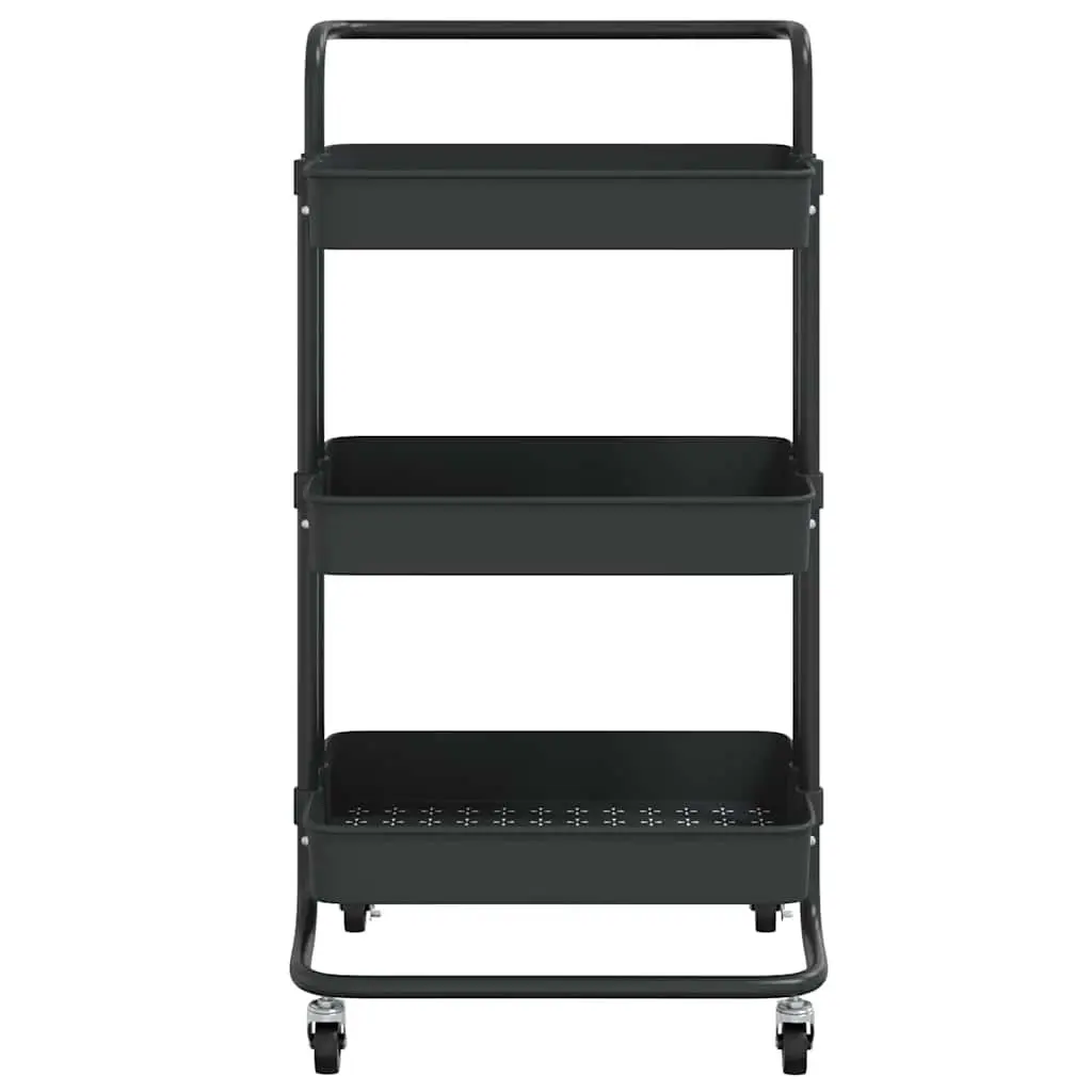3-Tier Kitchen Trolley with Wheels