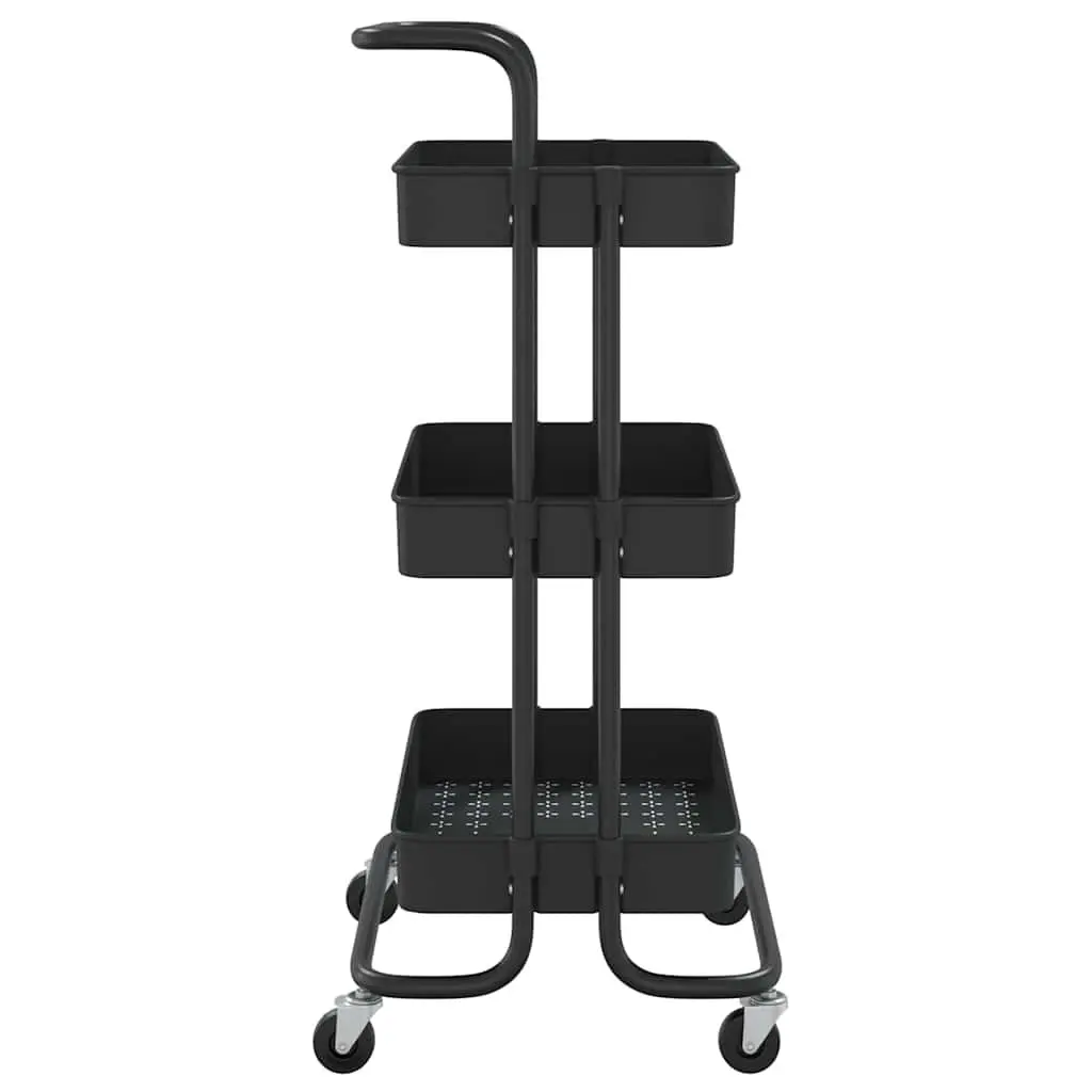 3-Tier Kitchen Trolley with Wheels