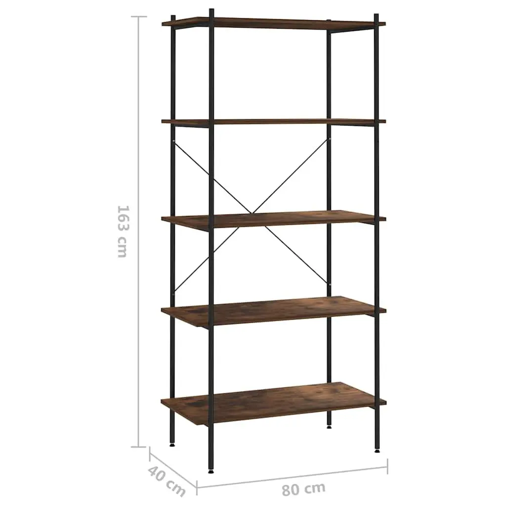 5-Tier Standing Shelving Unit, Black