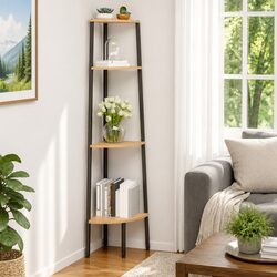 4-Tier Corner Shelf Unit: Dimensions & Specs