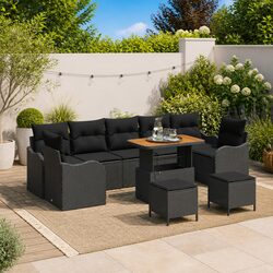 Specifications of Outdoor 10-Piece Rattan Sofa Set with Storage