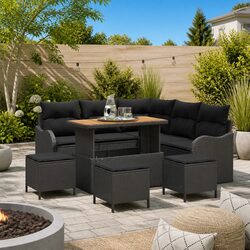 Durable 9-Piece Modular Garden Sofa Set Specifications