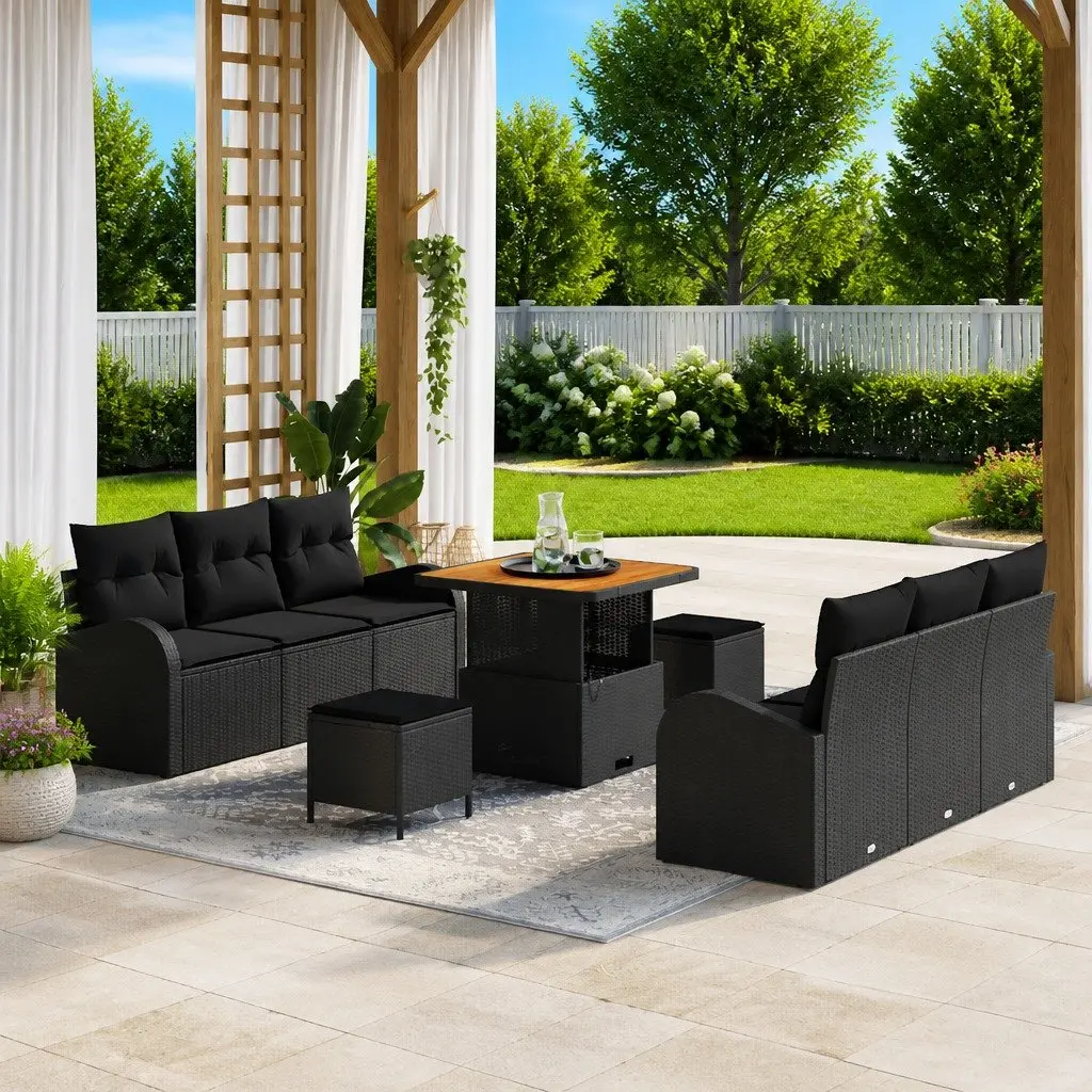 Modular 9-Piece Garden Sofa Set