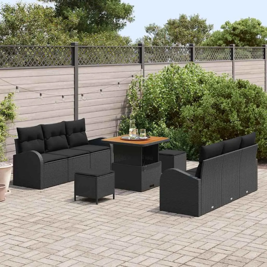 Modular 9-Piece Garden Sofa Set