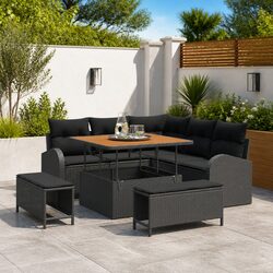 Outdoor 8-Piece Modular Sofa Set: Specs & Features