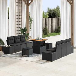 Specifications of 9 Piece Garden Sofa Set with Storage