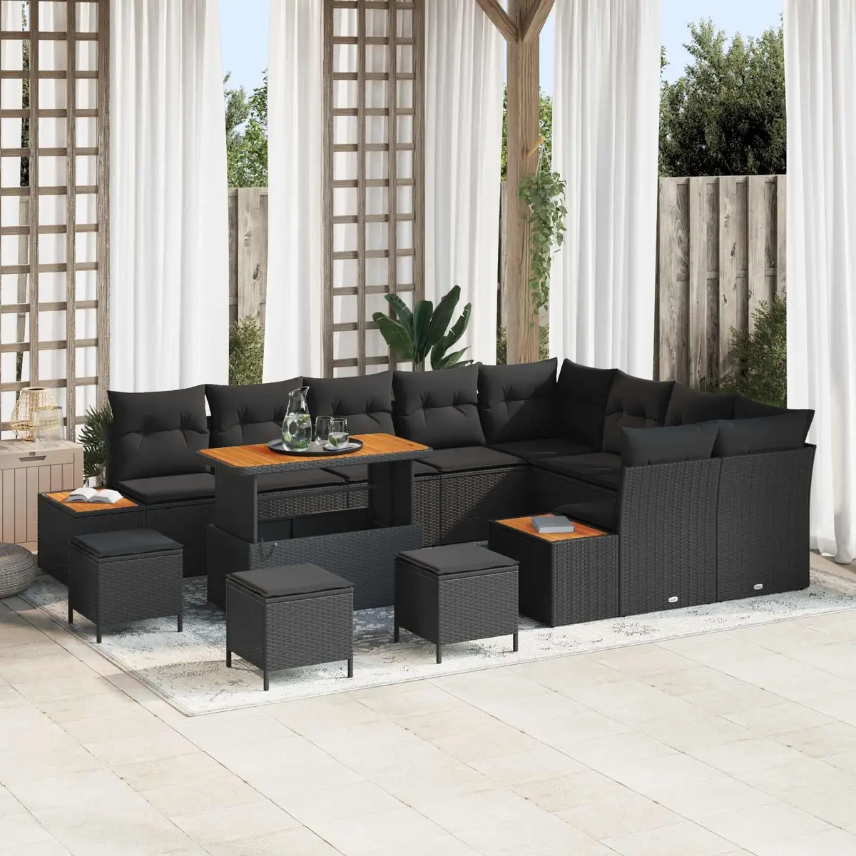13pc Modular Garden Sofa Set