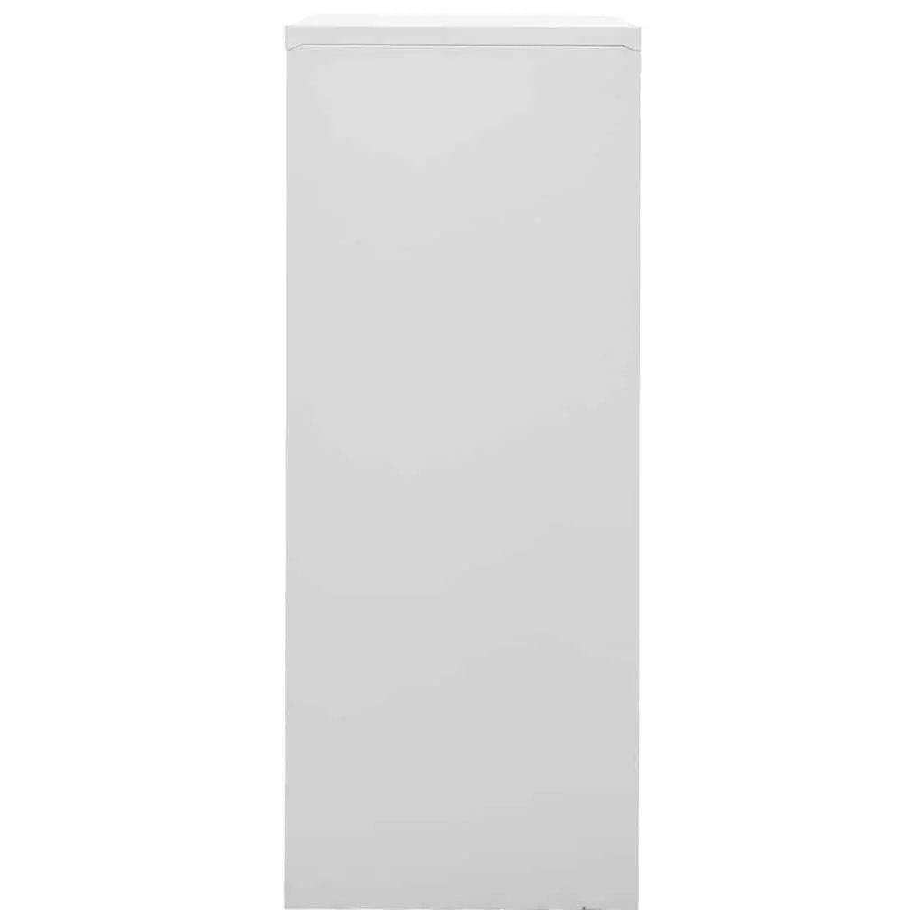 Office Storage Cabinet Grey Steel 90W x 40D x 102H cm